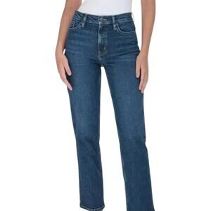 Calvin Klein Women’s High Rise Straight Leg Jeans Dark Blue Size 12 Denim NEW